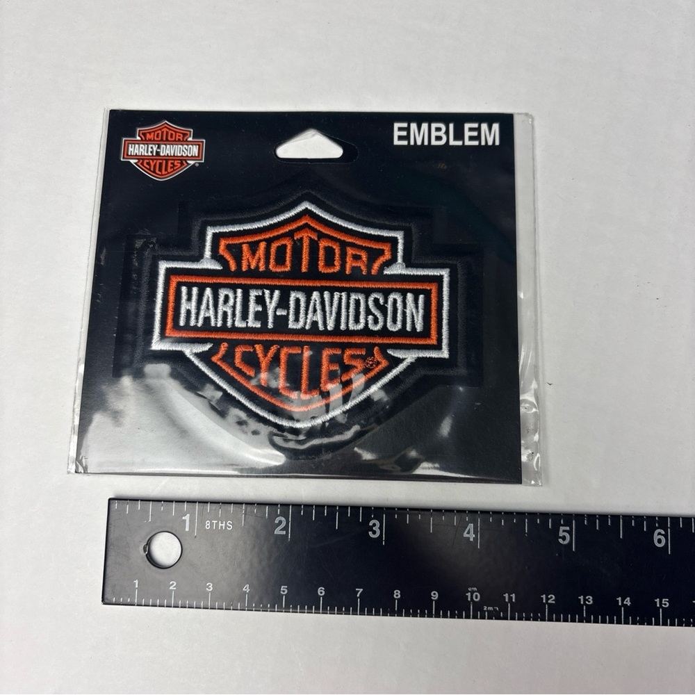 Harley Davidson Patch Sew On Logo Shield Biker Motorcycle Vest Jacket Embroider